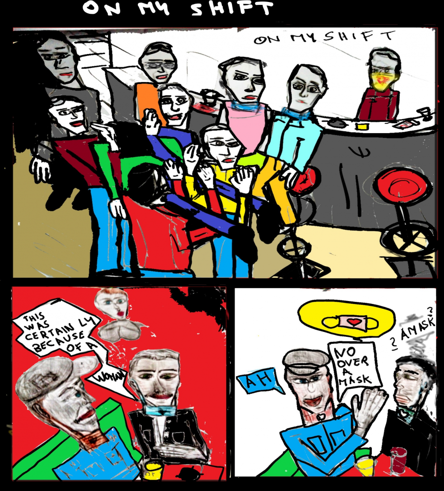 Comic: local pub the fight over the mask 13