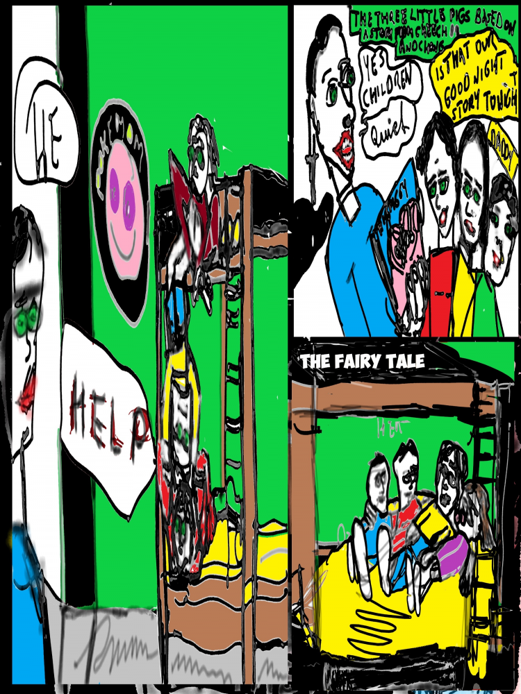 Comic: The three little pigs 1