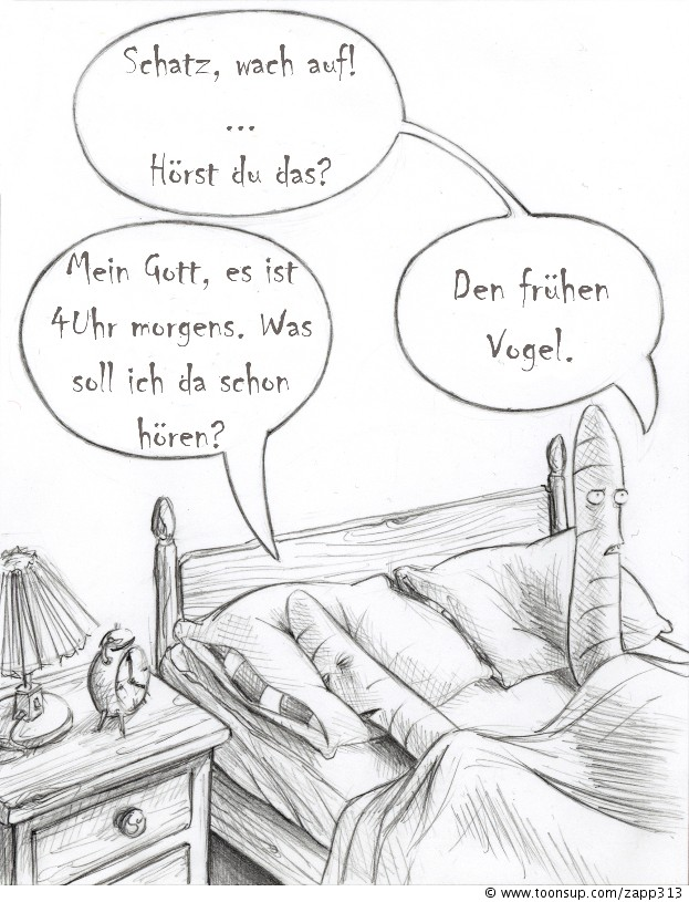 Cartoon: Der frühe Vogel 1