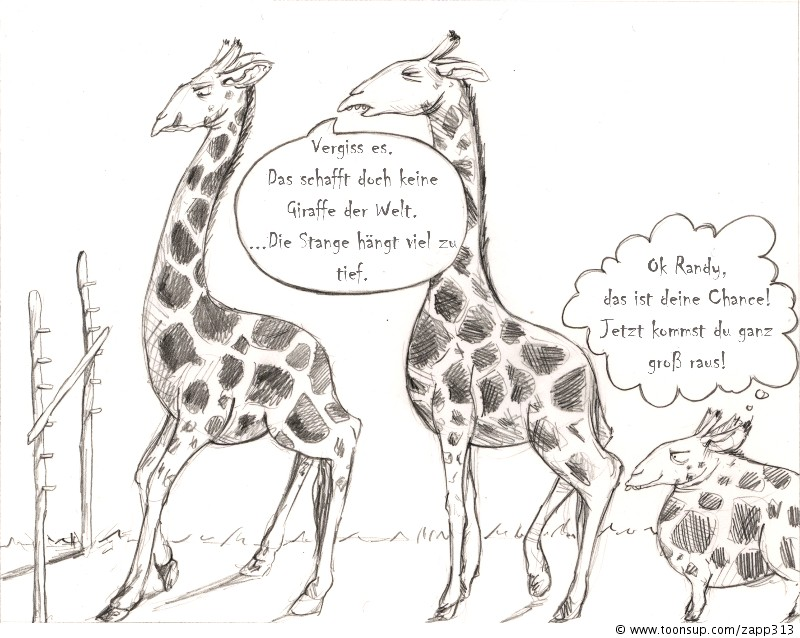 Cartoon: In der Kürze liegt die Würze 1