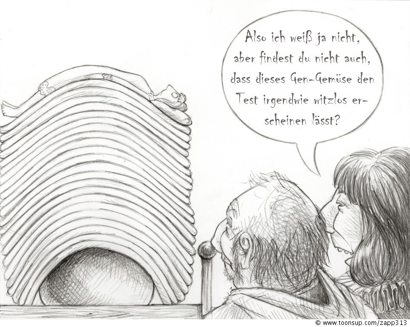 Cartoon: Die Prinzessin auf der Erbse 1