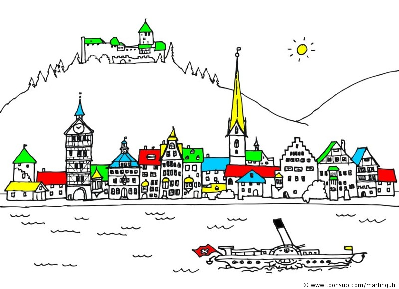 Illustration: stein am rhein schweiz 1