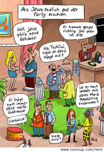 Cartoon: Jesus kommt 1