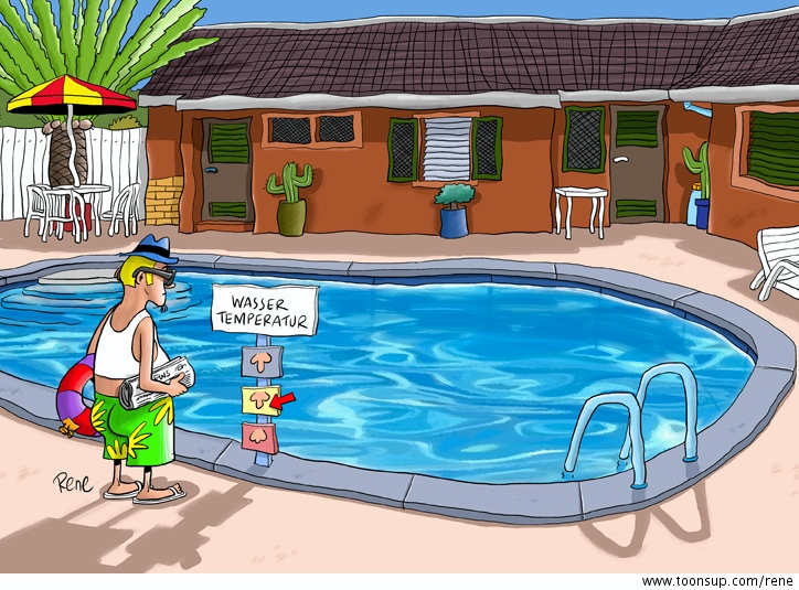 Cartoon: Wasser Temperatur 1