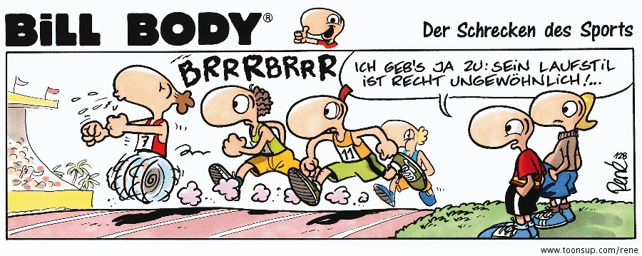 Cartoon: Der geilste Laufstil 1