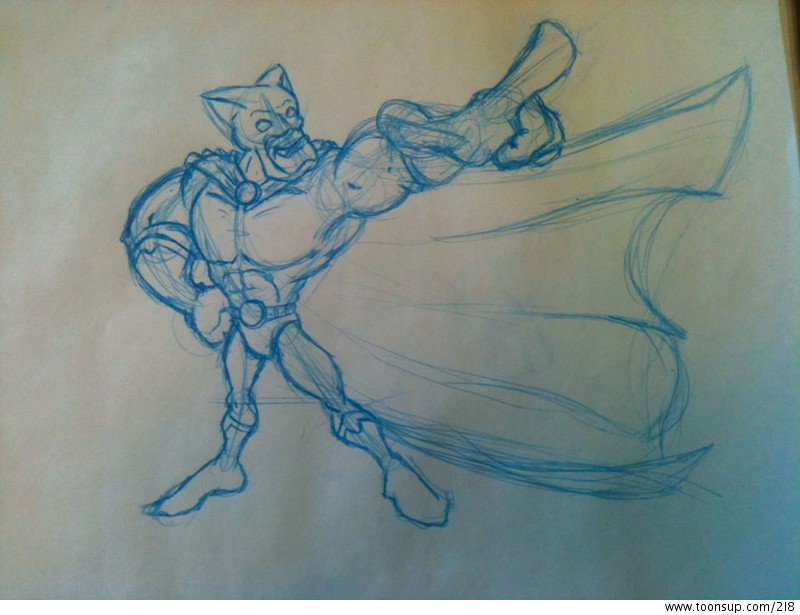 Concept Art / Character Design: Captain Cape 1