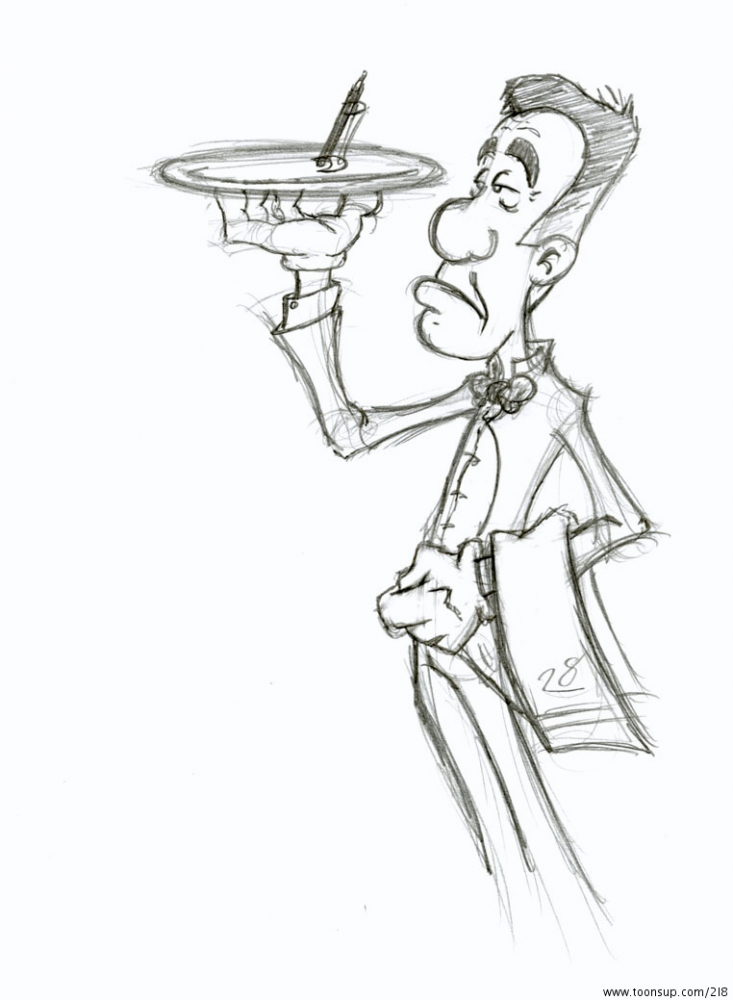 Illustration: Herr Ober 1