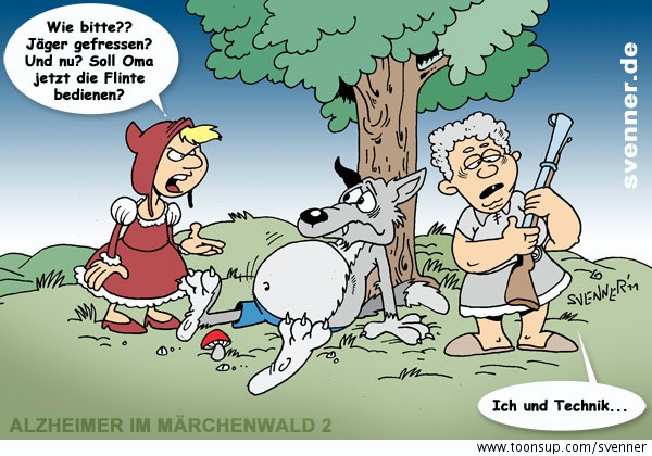 Cartoon: Alzheimer im Märchenwald Part II 1