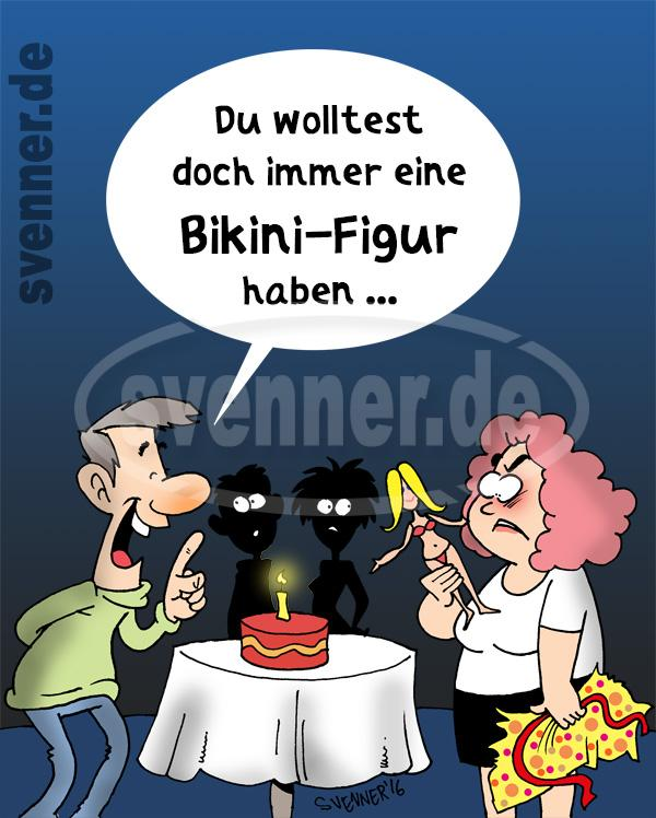 Cartoon: Cartoon Bikini-Figur 1