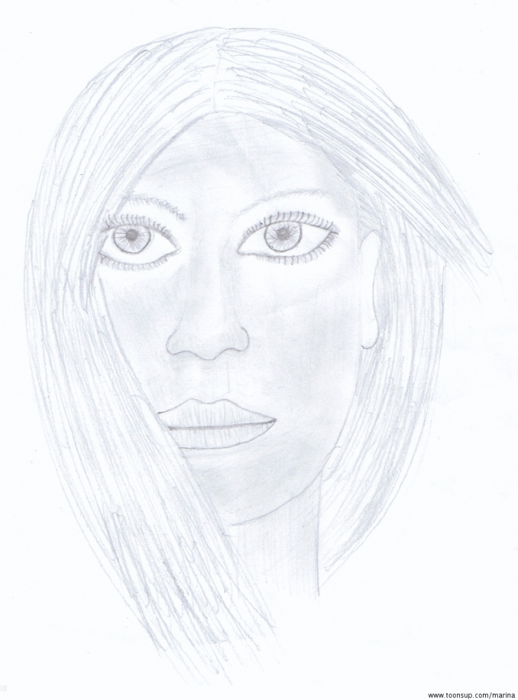 Illustration: Portrait einer Frau 1