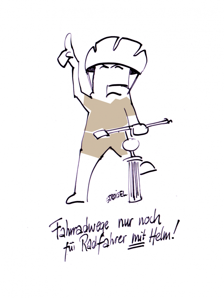Cartoon: Fahrradwege 1