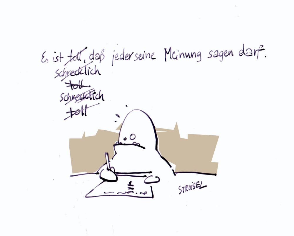 Cartoon: Meinung 1
