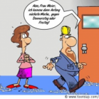 Handwerk-Cartoon