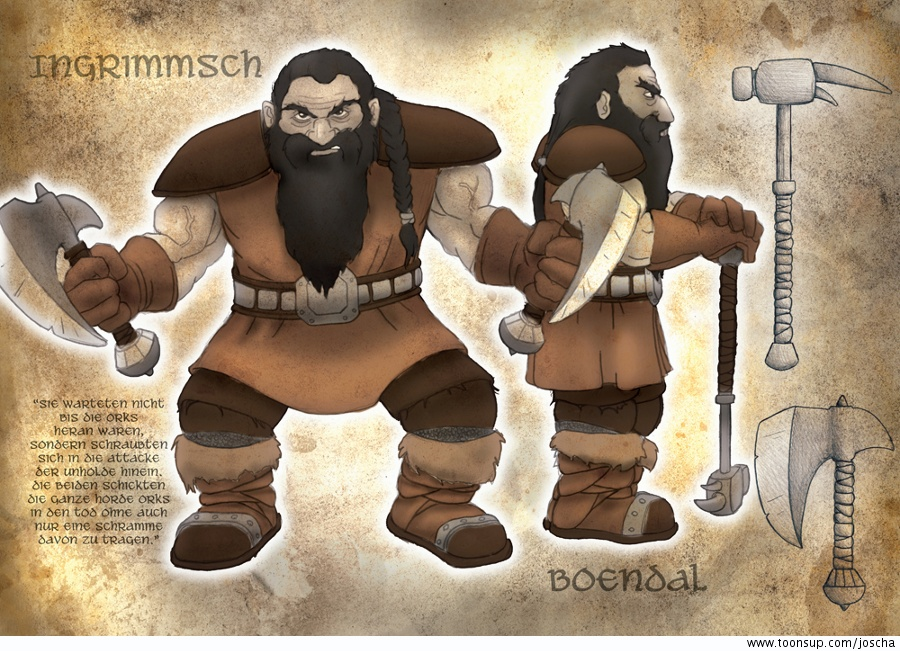Concept Art / Character Design: Die Zwillinge 1