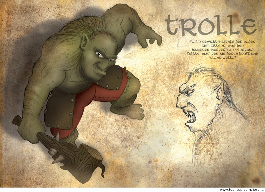 Concept Art / Character Design: Trolle 1