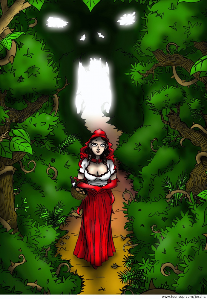 Illustration: Rotkäppchen 1