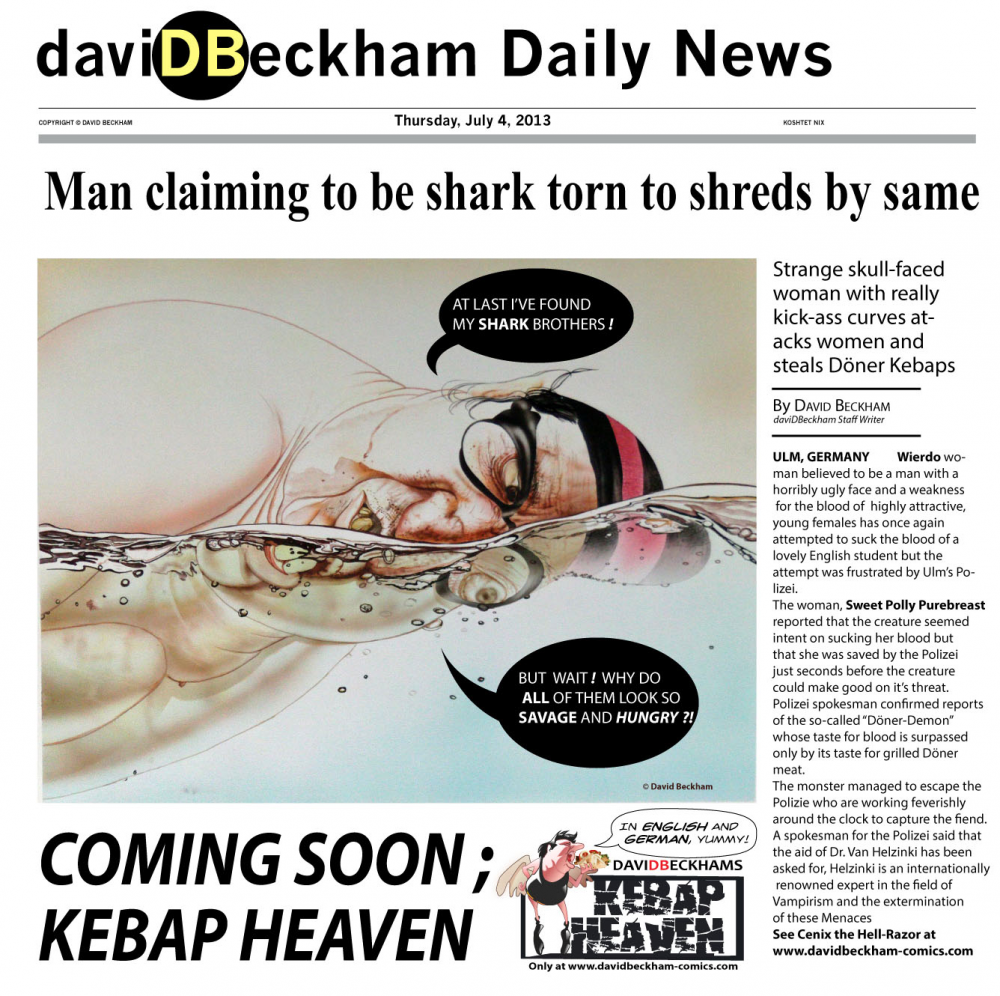Comic: Man Eaten By Shark 1