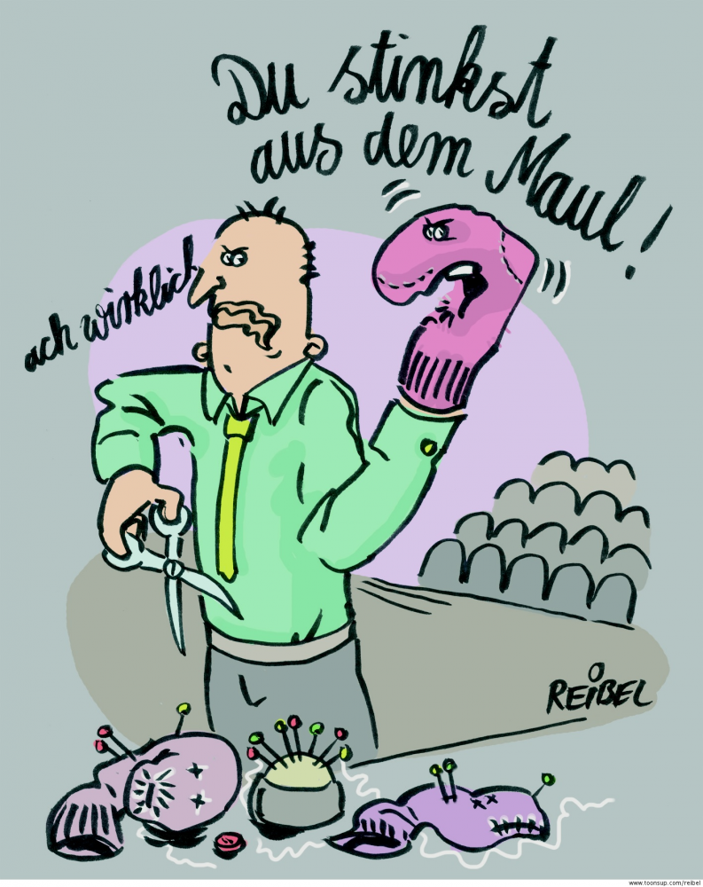 Cartoon: Vorlaut 1