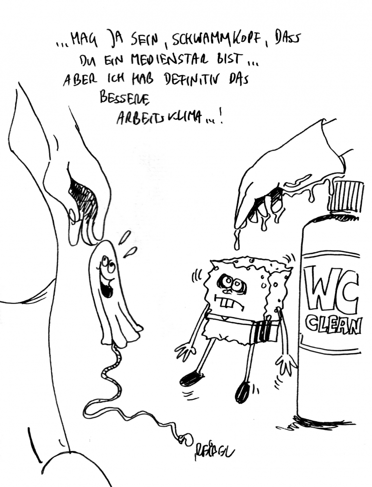 Cartoon: Schwammschicksal 1