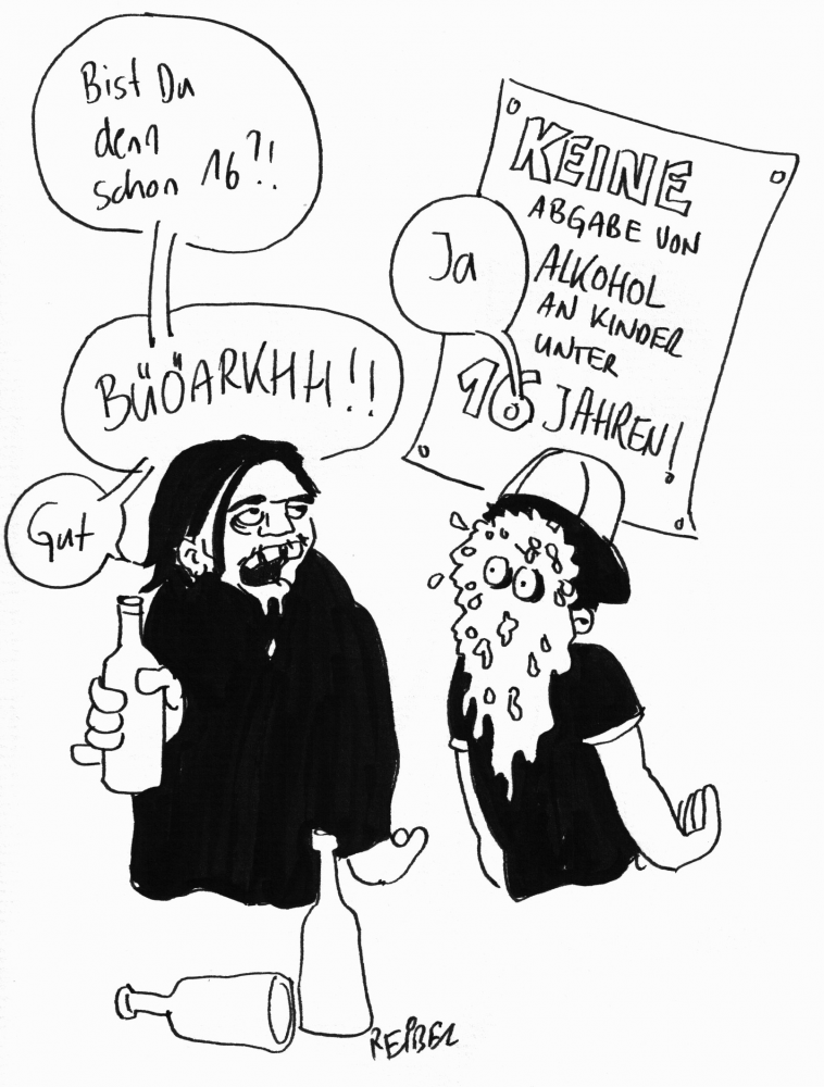Cartoon: Alkoholabgabe 1