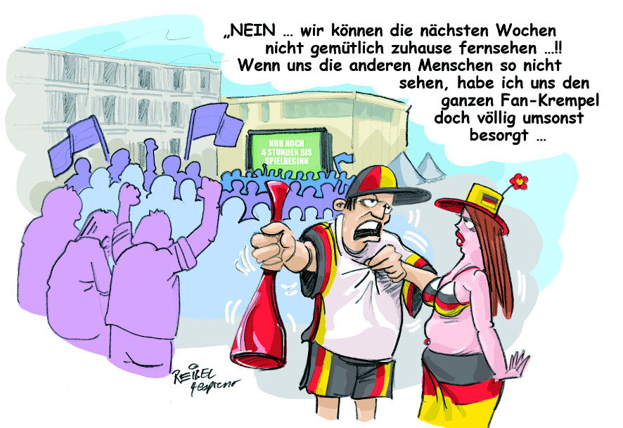 Cartoon: Fußballfieber 1