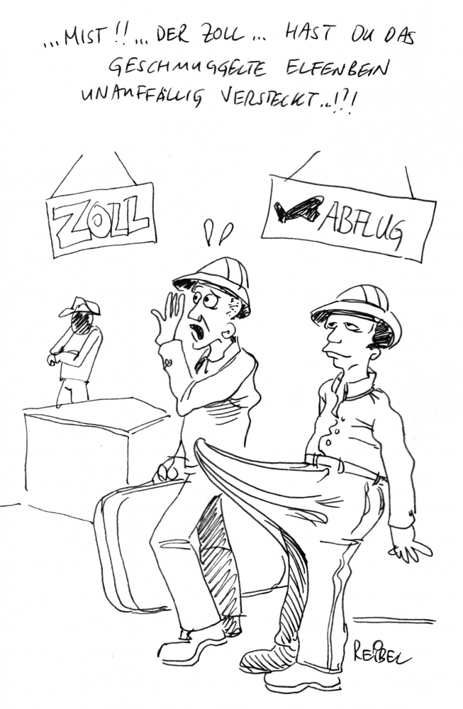 Cartoon: Schmuggler 1