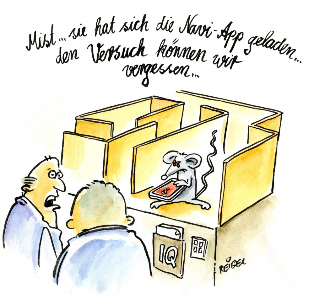 Cartoon: Intelligenztest 1