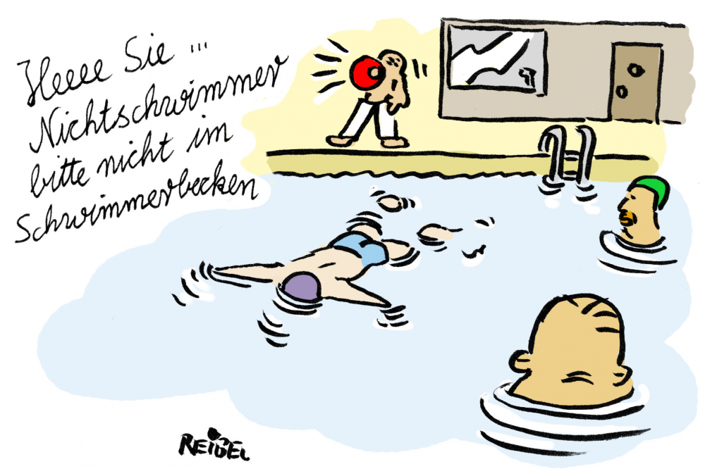 Cartoon: Bademeister 1