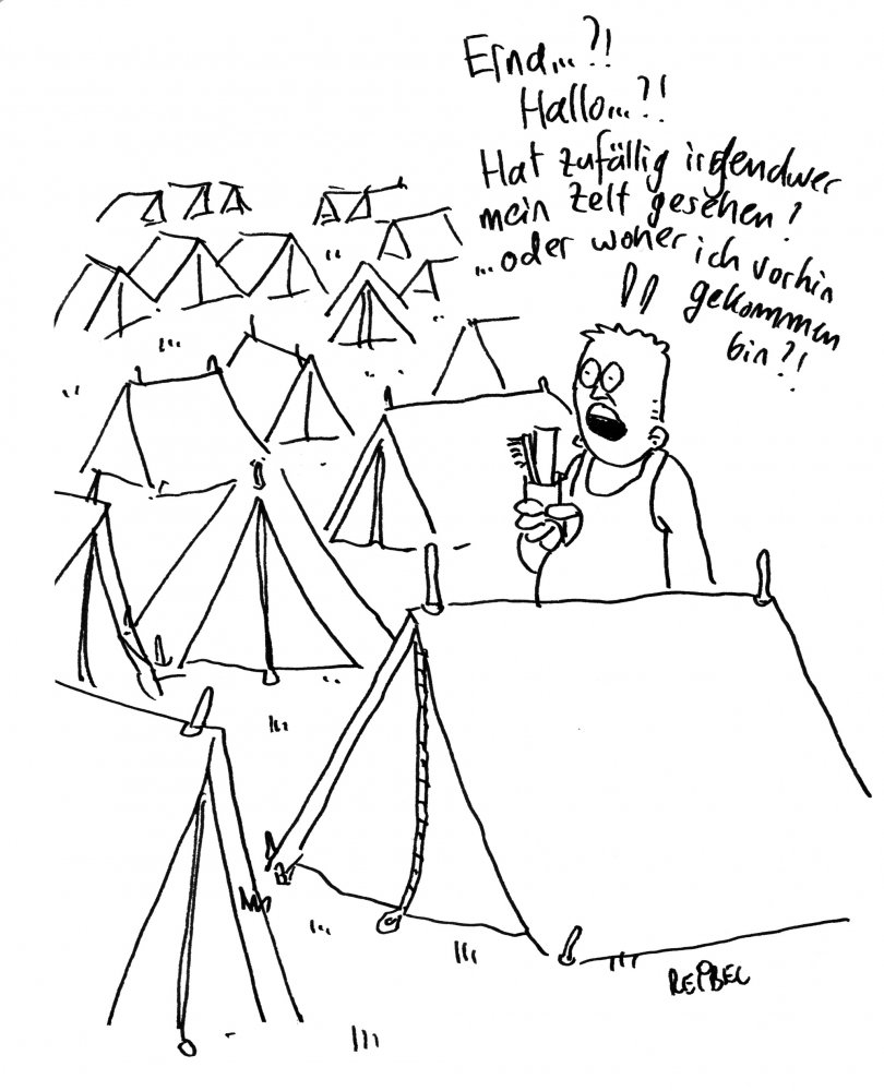 Cartoon: Campingfreuden 1