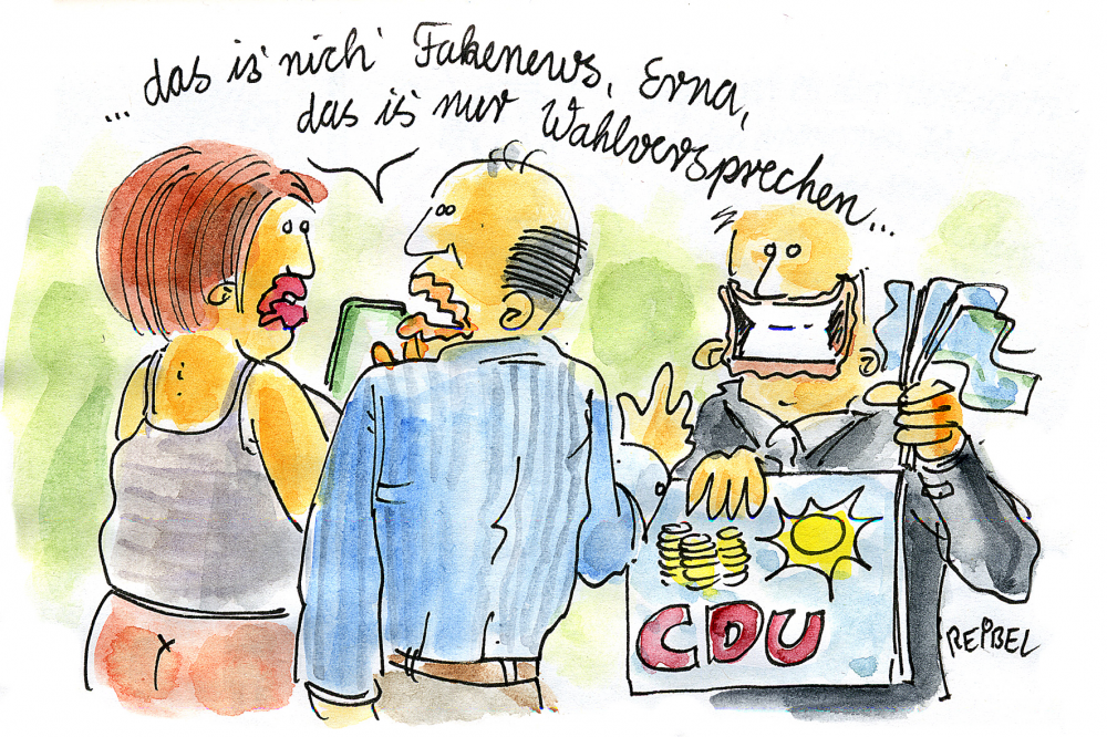 Cartoon: Klinkenputzen 1