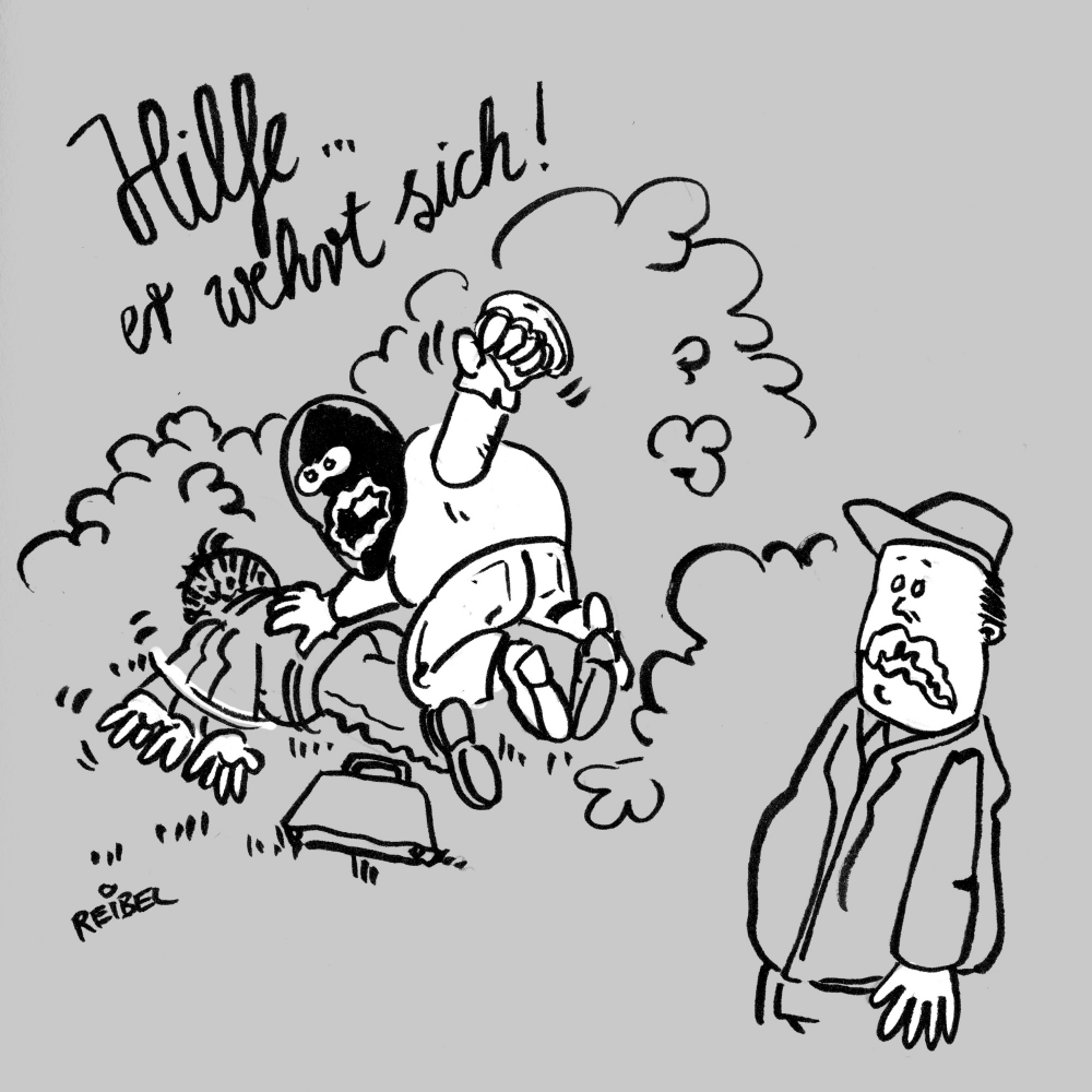 Cartoon: Evil-Courage 1