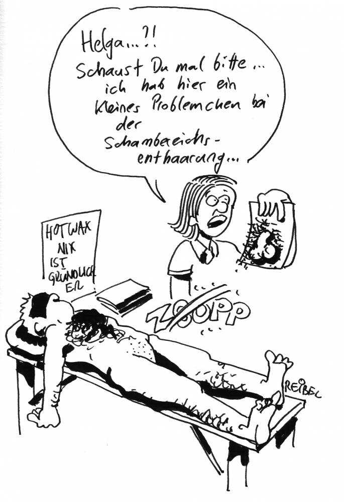 Cartoon: Wer schön sein will ... 1