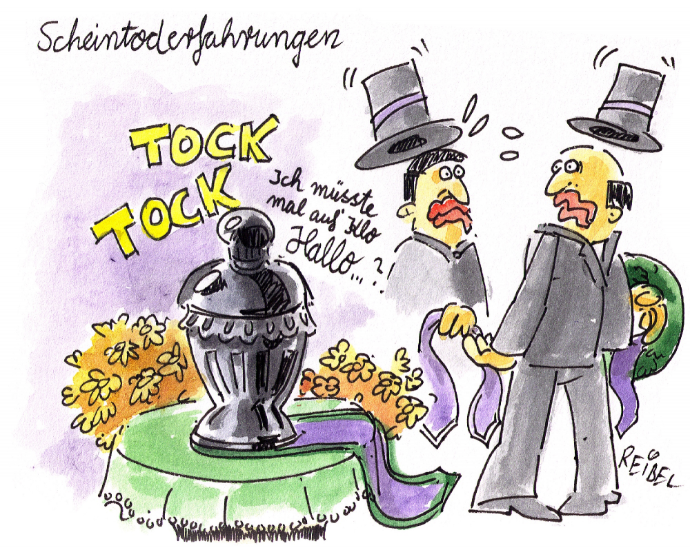 Cartoon: Scheintoderfahrungen 1
