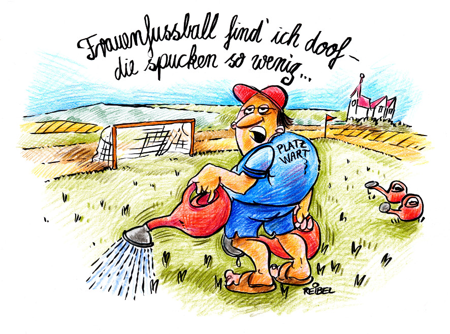 Cartoon: Platzwartsorgen 1