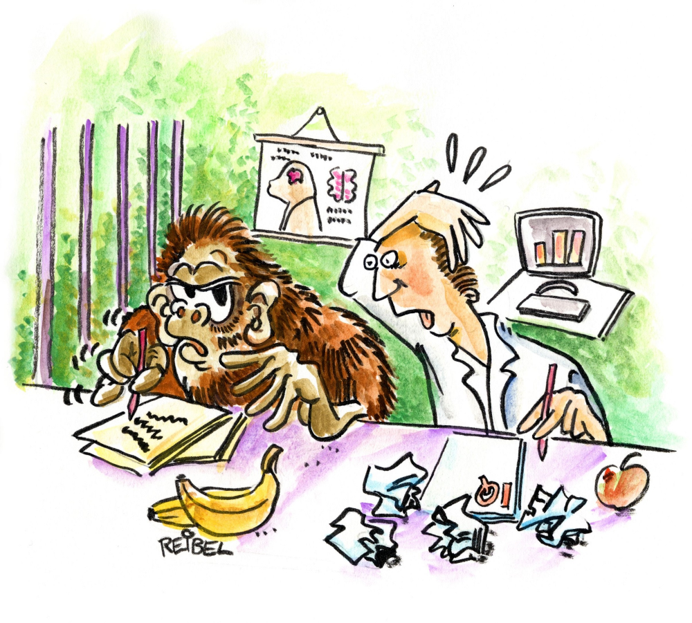 Cartoon: Intelligenztest 1