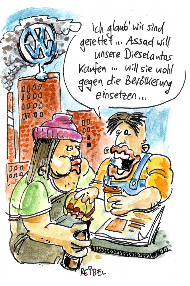 Cartoon: Abgasskandal 1