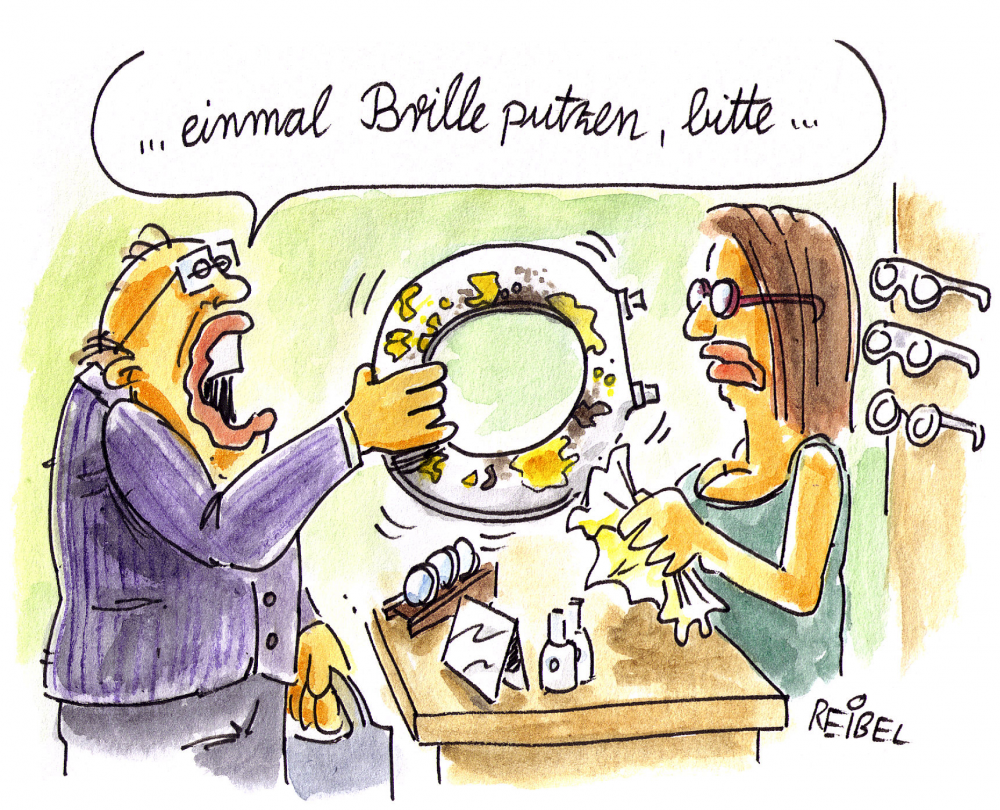Cartoon: beim Optiker 1
