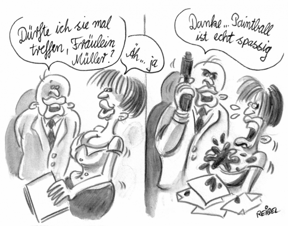 Cartoon: Volltreffer 1