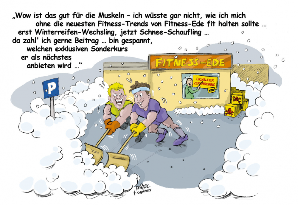 Cartoon: Fitness-Trend 1
