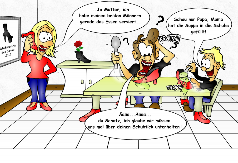 Cartoon: Schuhtick 1