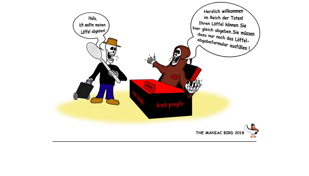 Cartoon: Löffel abgeben 1