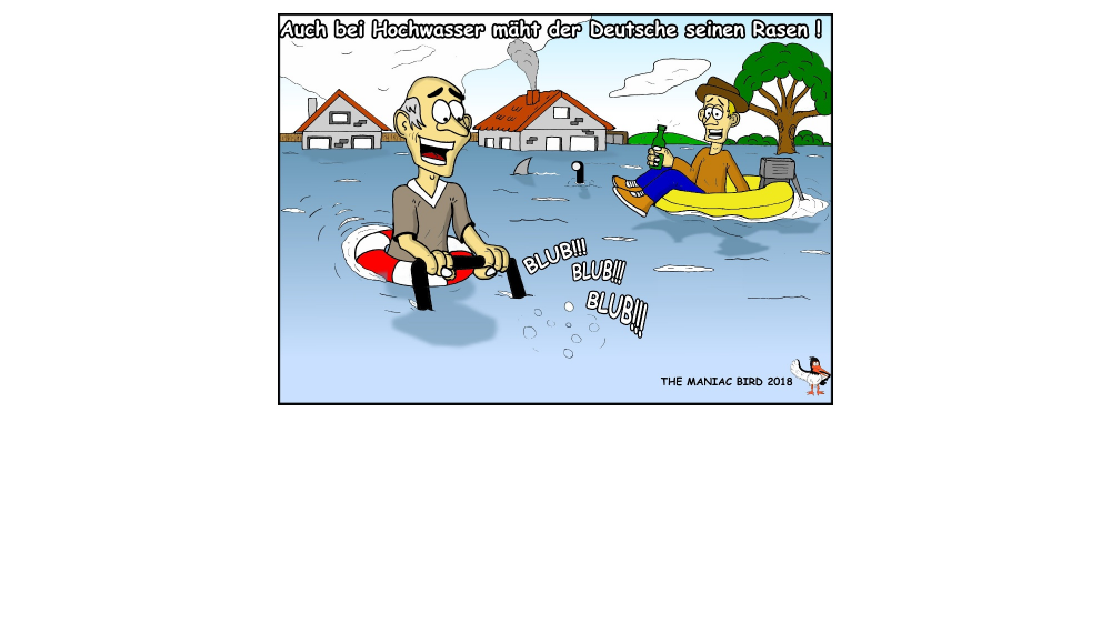 Cartoon: Rasenmähen geht immer 1