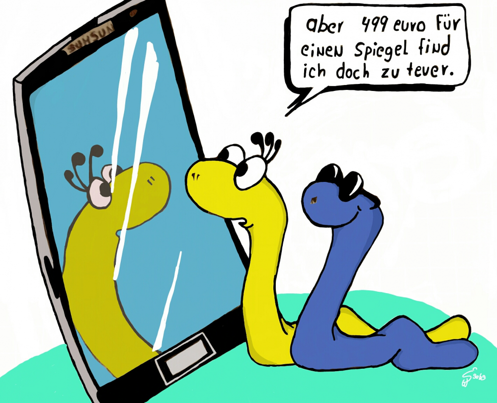 Cartoon: Teurer Spiegel 1