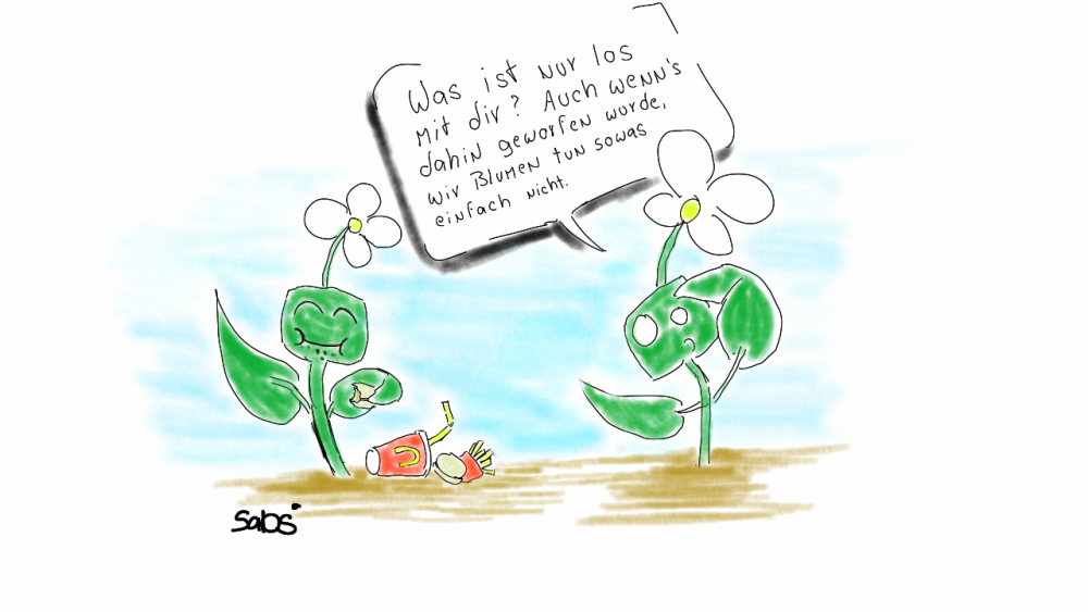 Cartoon: Blumen tun sowas einfach nicht. 1