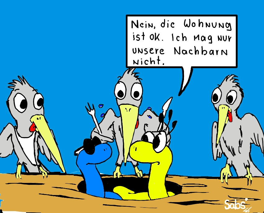Cartoon: Wohnungsuche 1