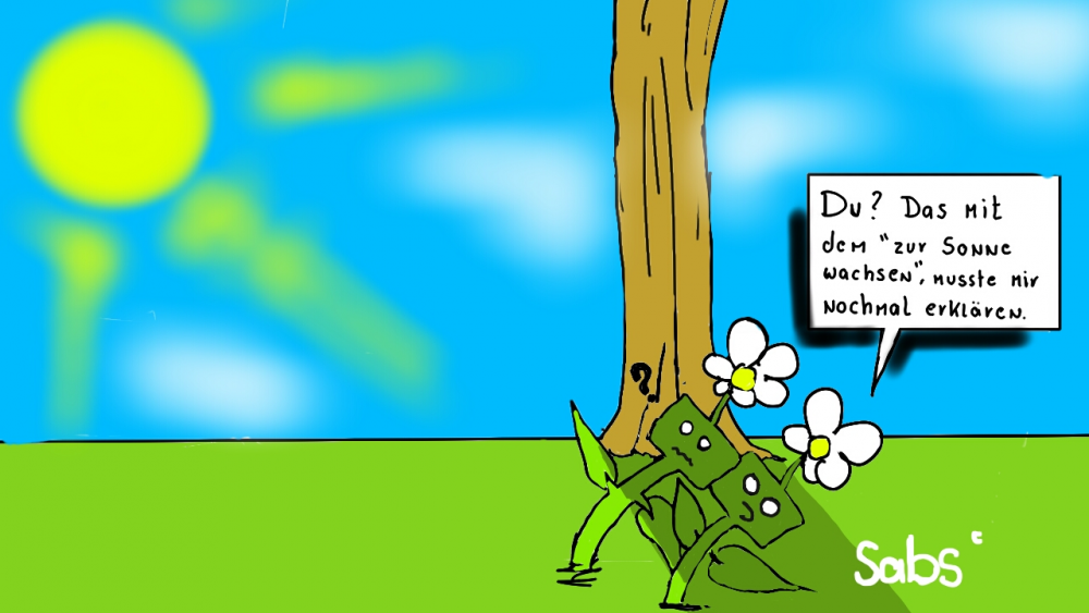 Cartoon: Zur Sonne wachsen :) 1