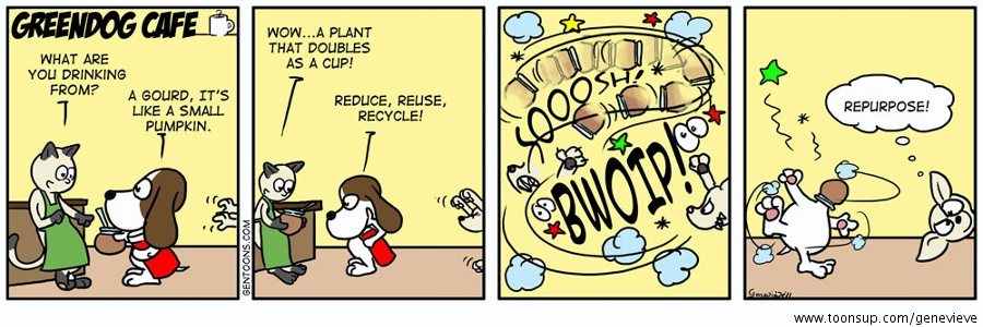 Cartoon: GDC  Reduce, Reuse, Recycle 1