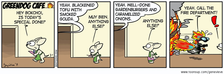 Cartoon: Blackened Tofu 1