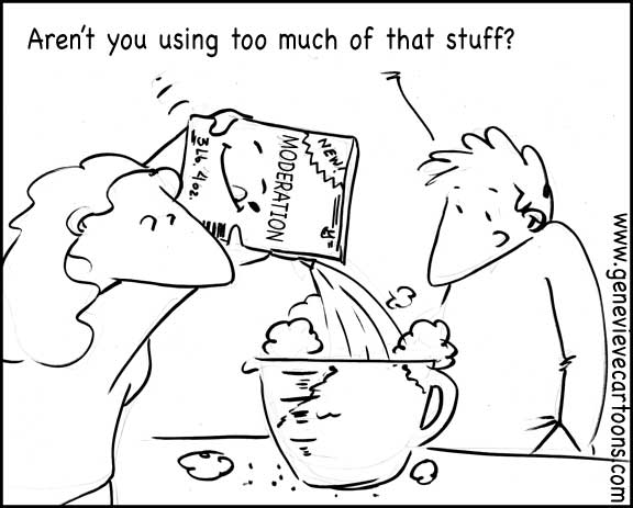 Cartoon: Zu Viel 1