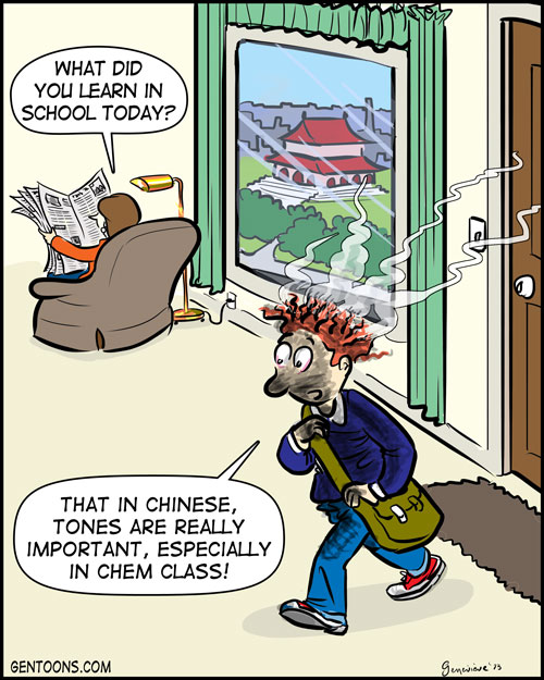 Cartoon: Chemie-Klasse 1